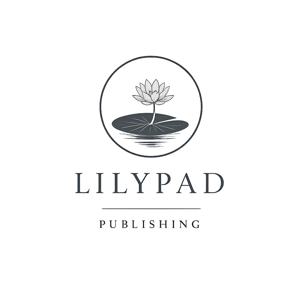 Lilypad Publishing lily and lily pad emblem